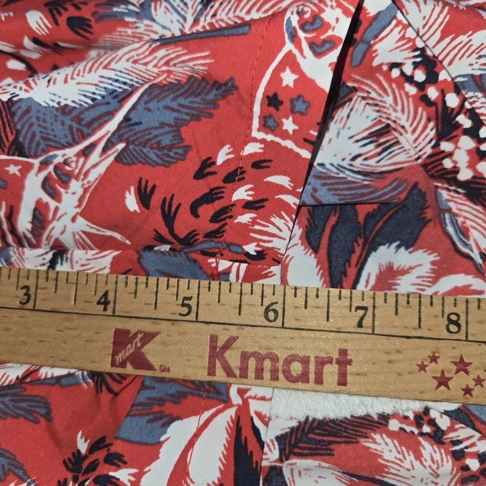 Columbia PFG Mens Medium Red Tropical Palm Marlin Swim Trunks Shorts UPF 50 New